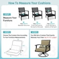 thumbnail image 5 of Aoodor 24'' x 24'' Outdoor & Indoor Deep Seat Cushion Set, furniture pillows and cushions, Olefin Fabric Slipcover and Sponge Foam (Set of 2 Seats, 2 Backs, 2 Lumbar Pillows))- Brown, 5 of 9