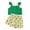 Green, variant on Odeerbi Kids Two-piece Set Toddler Boys Girls Summer Outfits Flying Sleeve Tops Pineapple Print Shorts 2 PCS Set Green