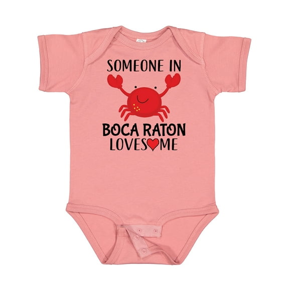 Inktastic Someone in Boca Raton Loves Me Boys or Girls Baby Bodysuit
