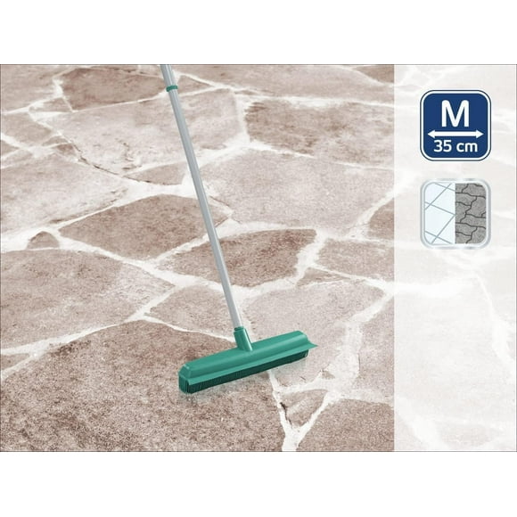 Rubber Broom with Telescopic Handle