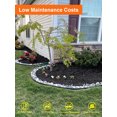 thumbnail image 3 of Vinci Landscape Edging Border, 40" L x 8" H 6Pack 20FT Total Black Galvanized Steel Garden Edging,Easy Installation,Sturdy Elegant Metal Lawn Broder for Flower Beds, Pathways, Paver Edges and Yard, 3 of 7