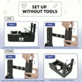 thumbnail image 6 of Elevated Dog Bowls, Elevated Pet Feeder Stand With Slow Feeder Bowls, 4 Height Adjustable Non-slip Raised Dog & Cat Feeder Bowls, 6 of 7
