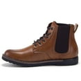 thumbnail image 2 of Men's B-1821 Contrast Sole Lace Up Sneaker Boots, Brown, 8, 2 of 4