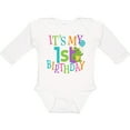 thumbnail image 3 of Inktastic Cute First Birthday Monster 1 Year Old Boys or Girls Long Sleeve Baby Bodysuit, 3 of 5