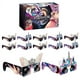 [12 Pack] Lunettes d'Éclipse Solaire pour les Filles - Design Licorne & Princesse - AAS Approuvé - ISO Certifié 12312-2 & CE Certifié – image 1 sur 6