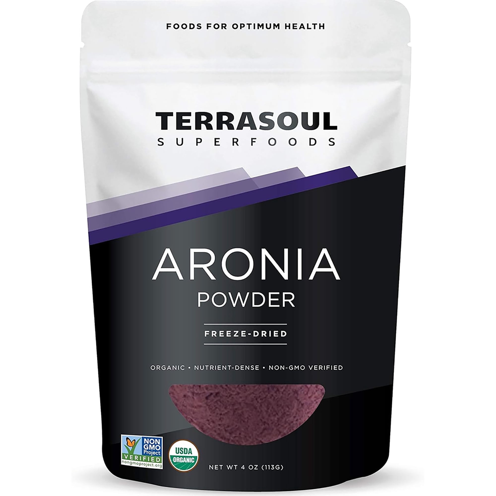 Terrasoul Superfoods Organic Aronia Powder, 4 Oz - Freeze-Dried, Antioxidants