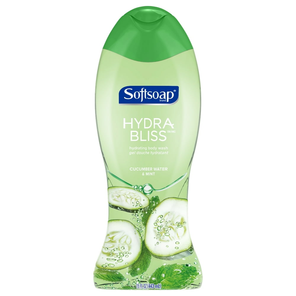 Softsoap Hydra Bliss Body Wash, Cucumber Water and Mint, 15 Ounce