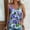 Blue, variant on HaoXianJian Summer Womens Summer Tank Top Floral Print Tee Sleeveless T Shirt Casual Loose Fits Tunic Shirts 2025