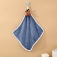 thumbnail image 2 of Cartoon Washing Hand Towel, Christmas Hand Towel for Kids, Hand Towel with Hanging Loop Soft Comfortable Washcloths,11.8X11.8In(Blue), 2 of 6