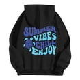 thumbnail image 4 of IWRICH Kids Sweatshirt Graphic Hoodies for Boys Girls Letter Print Casual Long Sleeve Drawstring Pullover Tops with Pocket,Size 2-13 Years Black 160, 4 of 4