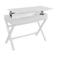 thumbnail image 4 of Linon Bureau en Bois Peggy avec Plateau Relevable Blanc, 4 of 13