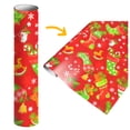 thumbnail image 2 of Gift Wrapping Paper,Packaging Case1Pcs ( 75Cmx51Cm, 4.11 Square Feet)Single-Sided Christmas Wrapping Paper, Classic Santa Claus And Other Patterns, 2 of 3
