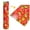 Orange, variant on LHWEN 1 Piece Single Sided Christmas Wrapping Paper 4.11 Sq. Ft. Classic Santa Claus and Other Patterns Coated Paper Perfect for Gift Box Packaging Holiday Design Upgrade Gift