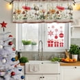 thumbnail image 6 of 2 Pack Valances for Windows, Red Mushroom Window Valances for Living Room/Bedroom/Bathroom, Vintage Pastoral Botanical Retro Art Light Filtering Kitchen Curtain Valance Window Treatment 60"W x18" L, 6 of 9
