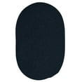 thumbnail image 4 of 12' Navy Blue Reversible Round Handcrafted Accent Area Rug, 4 of 5