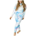 thumbnail image 3 of Tejiojio Fall Women Fashion Solid Color Sweater Shirt Top And Pant Tracksuit Sport Suit, 3 of 8