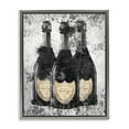 thumbnail image 5 of Stupell Industries Champagne Bottles Grey Gold Ink Illustration Luster Gray Framed Floating Canvas Wall Art, 16x20, by Amanda Greenwood, 5 of 5