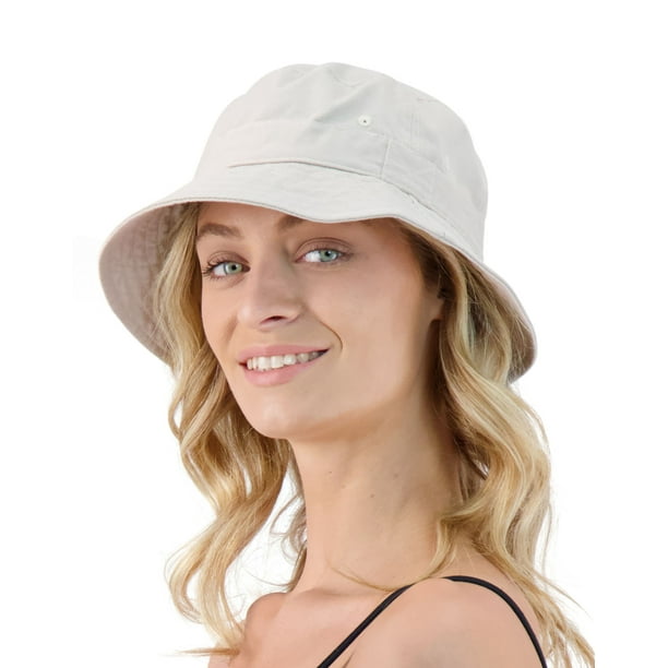 Market & Layne Sombrero de pescador caqui unisex para adultos y adolescentes - Mediano/Grande Market y Layne Sombrero de copa