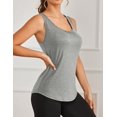 thumbnail image 6 of Pinspark Tank Top for Women Racerback Workout Tops Sleeveless Lightweight Yoga Gym Shirts Loose Fit Athletic Running Tanks, 6 of 6