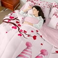 thumbnail image 4 of Homewish Happy Valentine'S Day 7-Piece Bedding Comforter Set For Female Men Adults,Kawaii Gnome King Bedding Sets,Love Heart Print Ultra Soft Bed Sheets,Breathable Home Decor,Reversible, 4 of 8