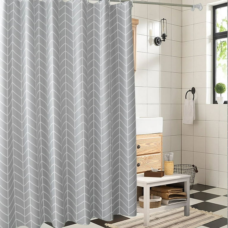 Ikfashoni Marble Shower Curtains,Oxford Fabric Waterproof Bath