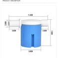 thumbnail image 3 of 1pc Water Level Control Valve Float, 1/2" Built-in Automatic Valve Water Level Control Valve Tank Side-entry Embedded Float Valve For Swimming Po (h-3, 3 of 5