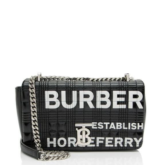 Pre-Owned Burberry Quilted Leather Horseferry TB Shoulder Bag