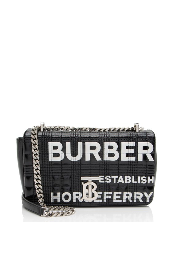 Pre-Owned Burberry Quilted Leather Horseferry TB Shoulder Bag