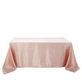 thumbnail image 2 of BalsaCircle 90" x 132" Satin Rectangular Tablecloth Dusty Rose, 2 of 8