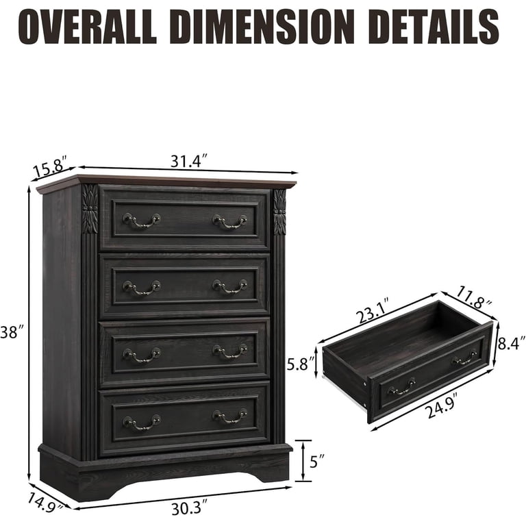 black dresser with brown top Black wedding dress for barbie doll – The Doll Tailor main image 0