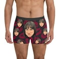 thumbnail image 2 of MNCEKFOD Mens Underwear Briefs Breathable Elastic Waist Funny Face Prints For Customized For Boyfriend Underwear Red L, 2 of 4