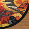 thumbnail image 3 of CURLYOOT Round Rug 3ft Autumn Fall Maple Leaf Birds Area Rug, Washable Circle Mat Non Slip Floor Carpet Mat, Soft Indoor Rugs for Entryway Living Room Dining Room Bedroom, 3 of 7