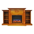 thumbnail image 3 of Cambridge Sanoma Electric Fireplace Heater with 72" Bookshelf Mantel and Multi-Color LED Flame Display, 3 of 7