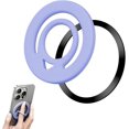 thumbnail image 1 of Chl-Ultra-Fin Anneau Magnétique Double Face pour Dos du Téléphone, Compatible Magsafe, Boucle Magnétique en Silicone Confortable pour iPhone, avec Anneau Magnétique Amélioré pour Étui de Téléphone, Outremer, 1 of 4