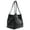 Black, variant on Women Shoulder Bag Silver Bucket Bag PU Leather Armpit Bag Korean Styles Casual Handbag All-matching Underarm Bag