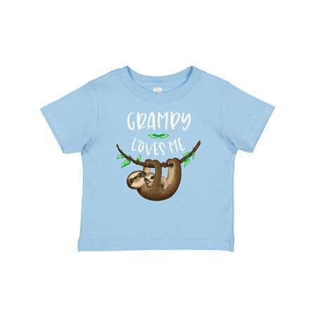 

Inktastic Grampy Loves Me Cute Sloth and Baby Gift Baby Boy or Baby Girl T-Shirt