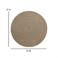 thumbnail image 5 of Flash Furniture Round Modern Natural Area Rug, 4', 5 of 7