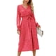 thumbnail image 1 of Vestido PRETTYGARDEN B_Red XXL Floral Bohemio de Manga Larga, 1 of 5