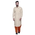 thumbnail image 2 of Atasi Mens Rayon Pathani Kurta Solid Salwar Set Printed Punjabi Kurta For Men, 2 of 5