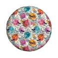 thumbnail image 2 of Bingfone Skulls And Roses Spare Tire Cover Weatherproof Universal Wheel Protectors For Rv Camper Travel Trailer Suv Truck-15 Inch, 2 of 9