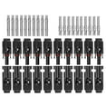 thumbnail image 1 of 10-100 pairs MC4 solar connector socket + plug coupling cable connector 2.5-6 mm²; 10/20 pairs solar connector for MC4 waterproof cable socket coupling solar system, 1 of 5