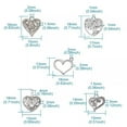 thumbnail image 3 of U8MO 100x Tibetan Silver Alloy Metal Heart Pendants Mini Dangle Charms Craft 9.5~18mm, 3 of 9
