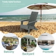 thumbnail image 5 of CHYVARY 1 Peak HIPS Folding Adirondack Chair, Patio Lawn Chairs for Outdoors,Gray, 5 of 9