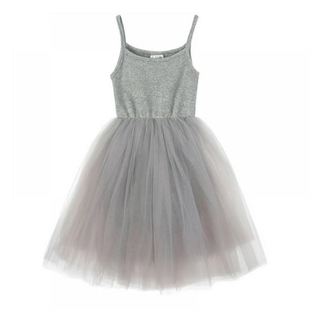 

BULLPIANO Baby Girls Toddler Tutu Dress Long Sleeve/Sleeveless Princess Infant Tulle Sundress