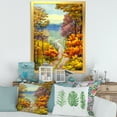 thumbnail image 3 of Designart 'Little Road Through VIbrant Autumn Scene' Lake House Framed Art Print, 3 of 4