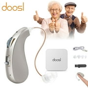 Doosl Personal Sound Amplifiers for Ears with Noise Reduction, Mini Invisible Rechargeable Digital Personal Sound Amplifier for Seniors, 1pcs ,White