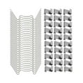 thumbnail image 1 of 50 Pack Greenhouse Glass Clips 25 W Clips and 25 Z Clips for Overlap, 1 of 5