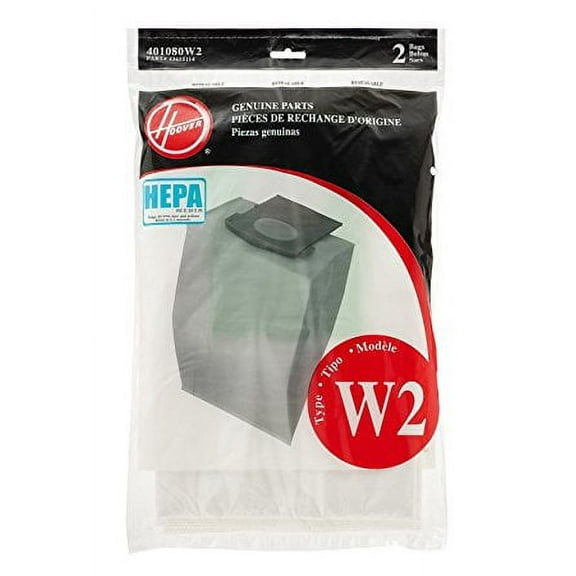 Replacement Part For Hoover Type W2 HEPA Bag (2-Pack), 401080W2