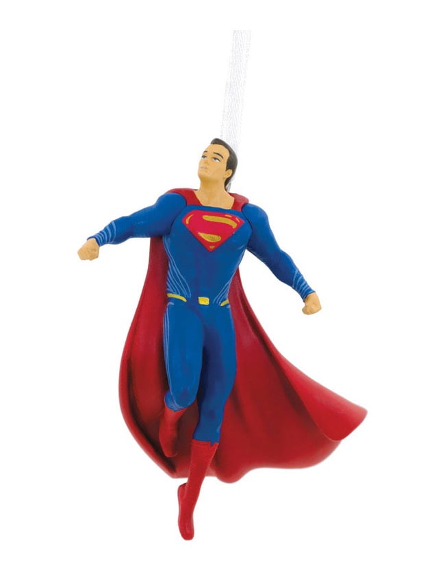 Décoration De Noël Superman Hallmark – En Résine, 8.7x7.1x2.7 Cm – Avec Ficelle De Suspension – Pour Sapin Ou Décoration