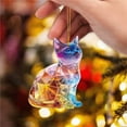 thumbnail image 4 of FastXmas Christmas Acrylic Cat Hanging Decorations,3.15 Inch Cute Cat Cow and Dog Shape Acrylic Hanging Ornaments for Christmas Tree, Party, Birthday, Xmas Tree Decor or Gift for Friends, 4 of 6